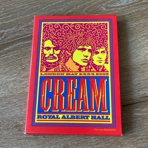 CREAM Royal Albert Hall London 2 DVD BOX SET POSTER & BOOKLET ERIC CLAPTON